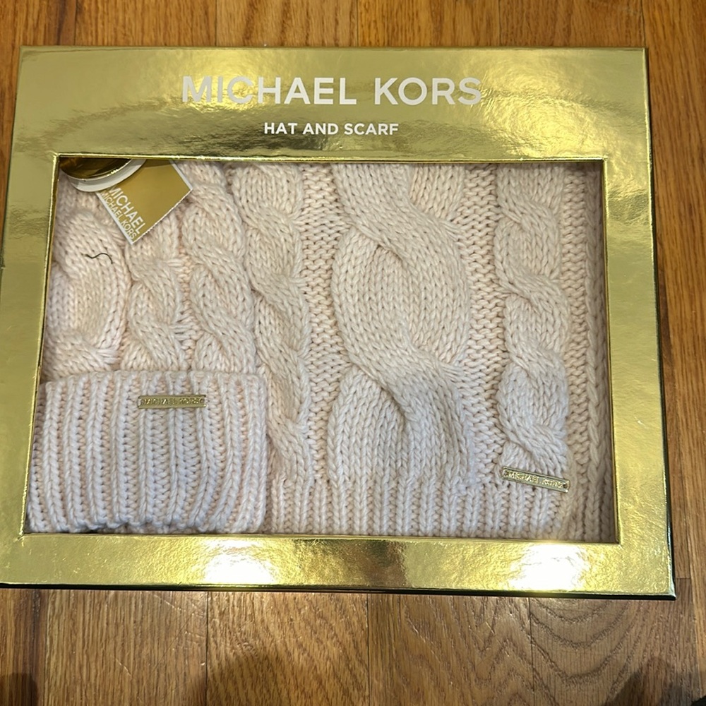 Michael Kors hat and scarf